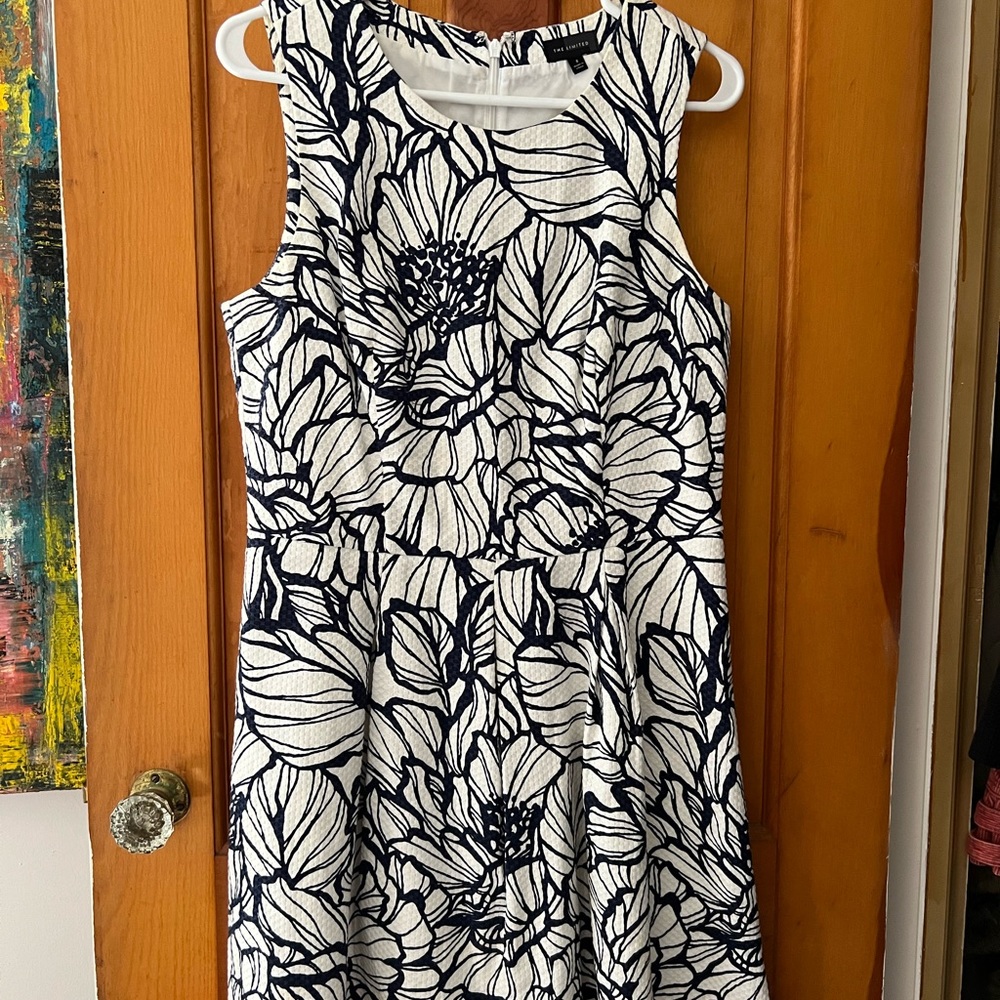 Limited dress size 8 red white and blue floral!